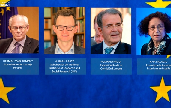 Van Rompuy, Romano Prodi, Ana Palacio o Íñigo Méndez de Vigo en una jornada sobre valores europeos en la Fundación Pablo VI