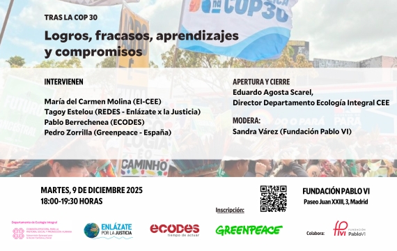 Tras la COP30: organizaciones de la Iglesia y de la sociedad civil se unen para hacer balance y seguir avanzando en compromisos conjuntos por la justicia socioambiental