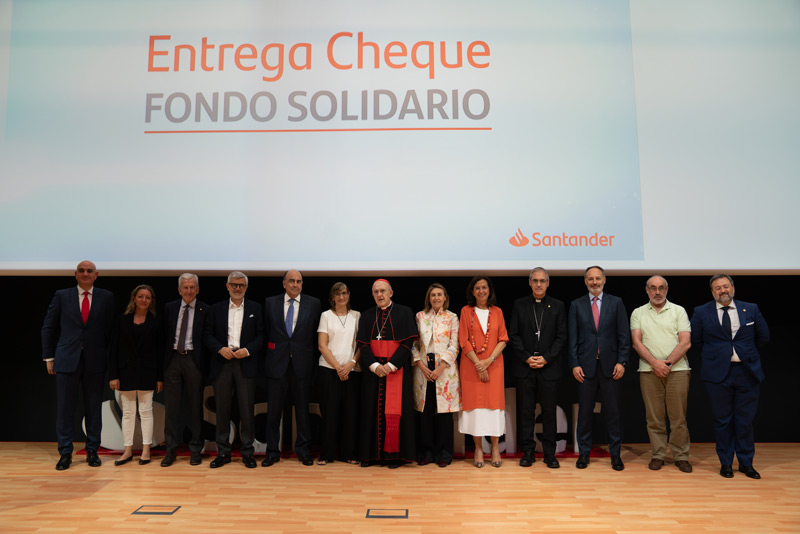 Entrega del cheque solidario