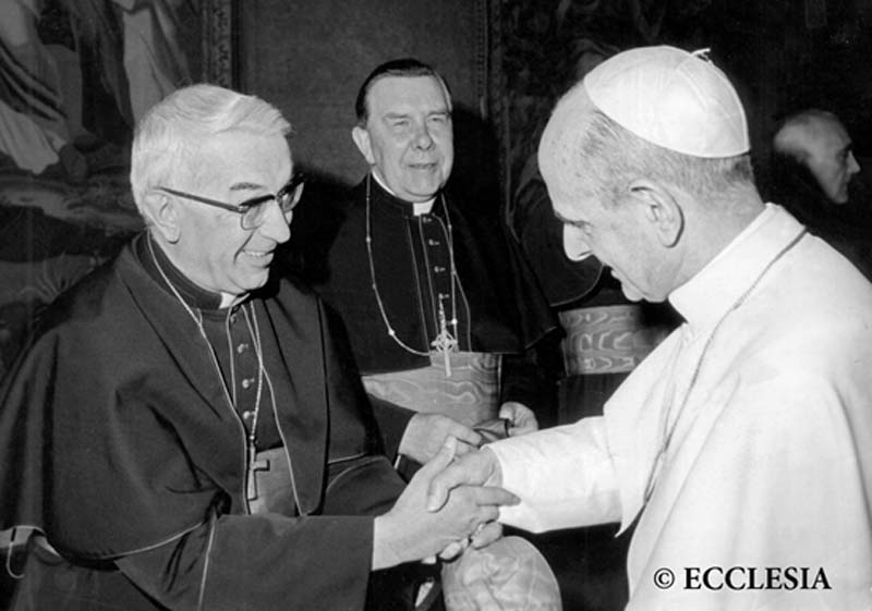 Pablo VI con el Cardenal Tarancón