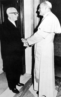 Sandro Pertini e Papa Giovanni Paolo II